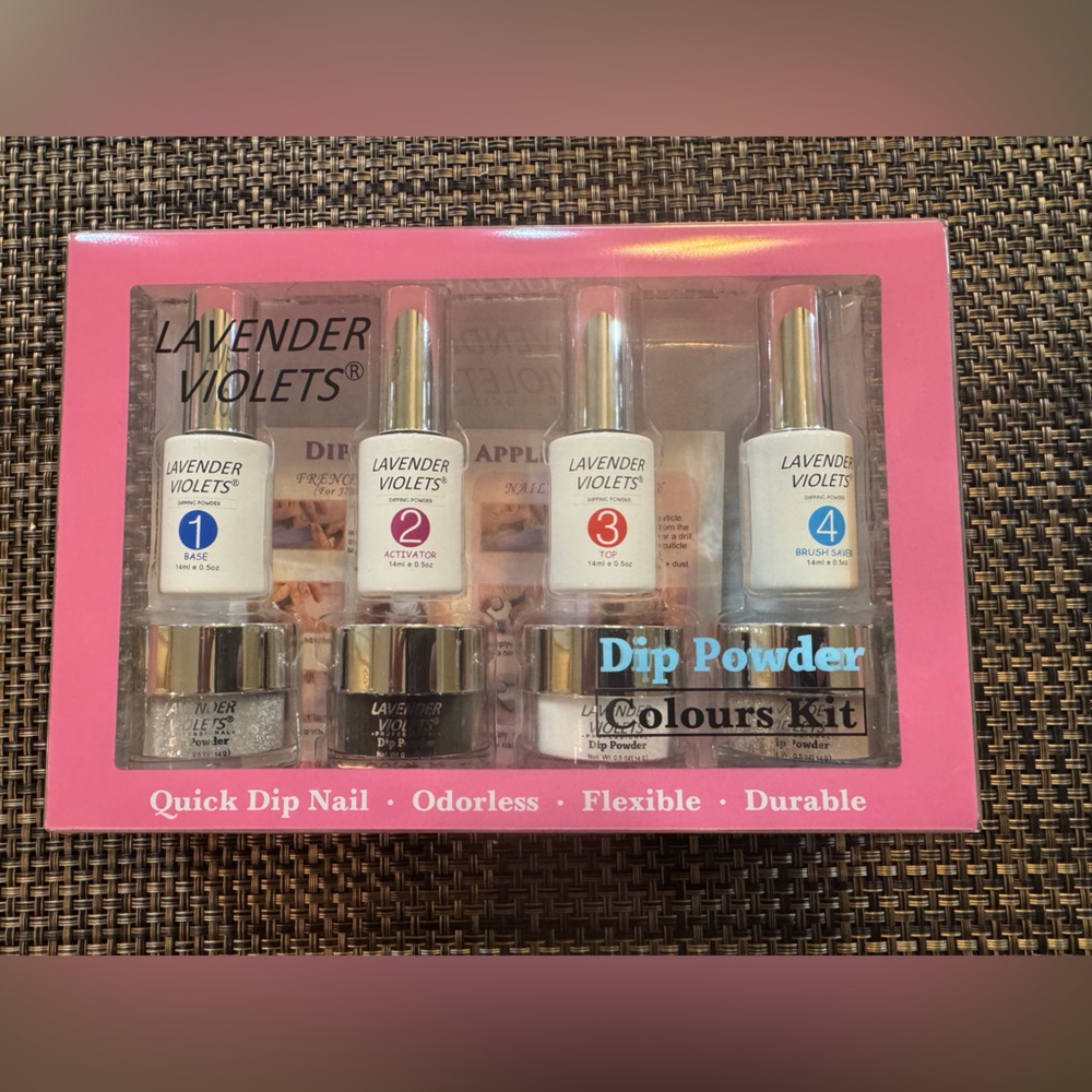 NIB Lavender violets Dip Powder Nail Kit -J770